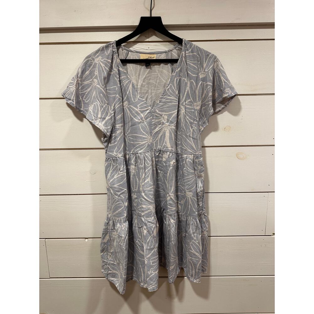 Universal Thread Light Blue Design Women's Sun Dress - Size Medium